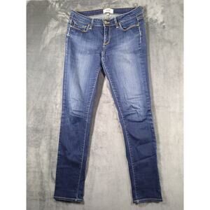 Paige Jeans Womens 28 Blue Skyline Skinny Stretch Preppy Dark Wash Denim